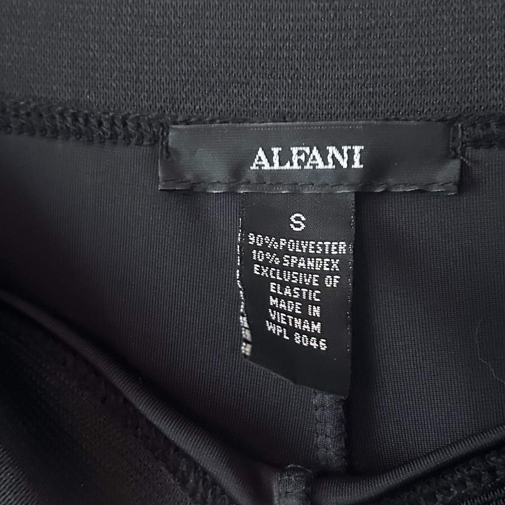 Alfani Wide Leg Pull On Stretchy Blue Velour Lounge Pants Small Quiet Luxury - Picture 5 of 7